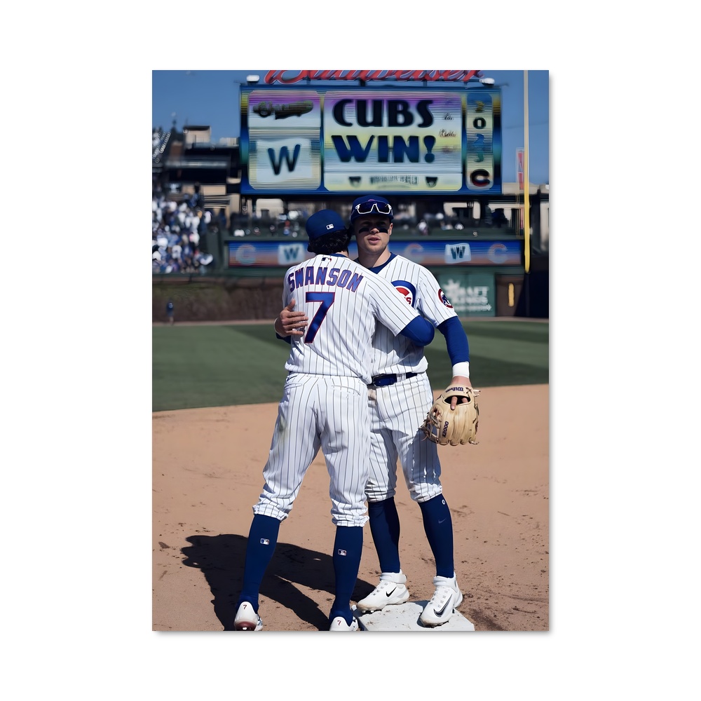 Poster Célébration des Cubs – affiche Baseball